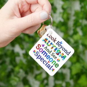 Look Beyond AUTISM Key Ring