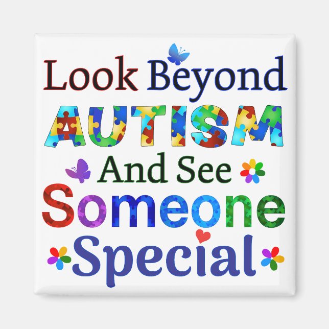 Look Beyond AUTISM Magnet (Front)