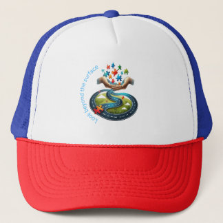 look beyond the surface trucker hat