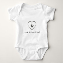 Look, but Don’t Kiss! Cute Baby Bodysuit