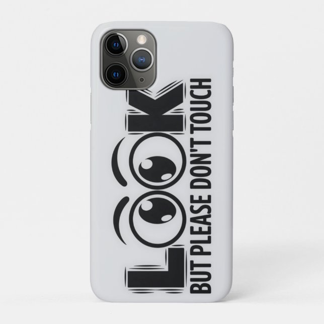 Look, But Don’t Touch Case-Mate iPhone Case (Back)