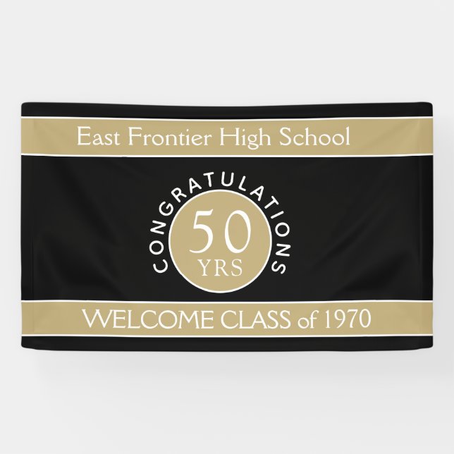 Look! CUSTOM 50 yr reunion banner (Horizontal)