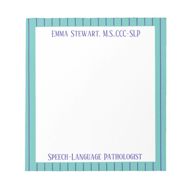 Look@@ Custom SLP notepad! Notepad (Front)