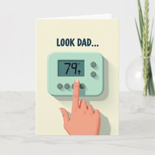 Look Dad Graphic Funny Card