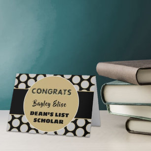 Look! DEAN'S LIST Scholar congrats card