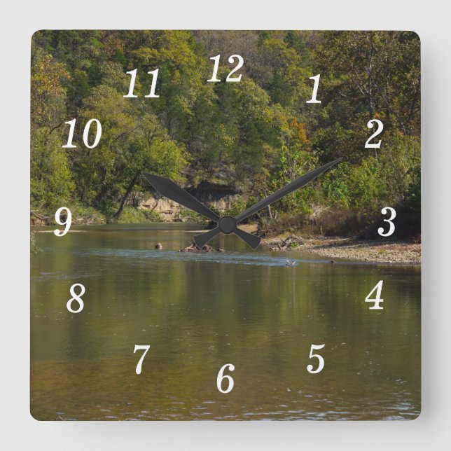 Look Down Bryant Creek Wall Clock (Front)