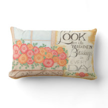 Look for the Hidden Blessings Throw Pillow