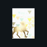 Look for the Magic Everyday Gold Unicorn Canvas Print<br><div class="desc">June Erica Vess is a contemporary artist that loves to use lines, patterns and vibrant colours in her paintings. This fun, girly print featuring a gold unicorn silhouette and a motivational quote has been officially licensed by World Art Group. The cute, colourful pattern, shimmering unicorn and inspirational quote “You are...</div>