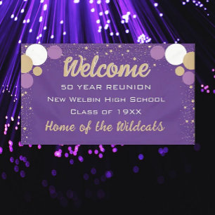 LOOK! Fun Confetti Class Reunion banner