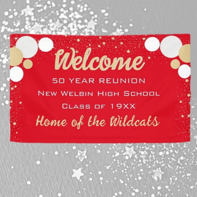 LOOK! Fun Confetti Class Reunion banner (Creator Uploaded)