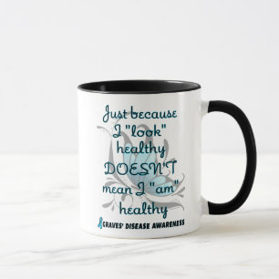 "Look" healthy/Butterfly...Graves' Mug