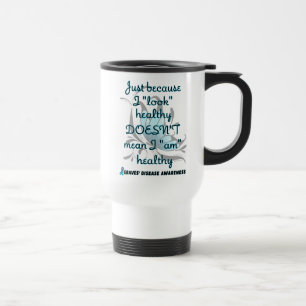 "Look" healthy/Butterfly...Graves' Travel Mug