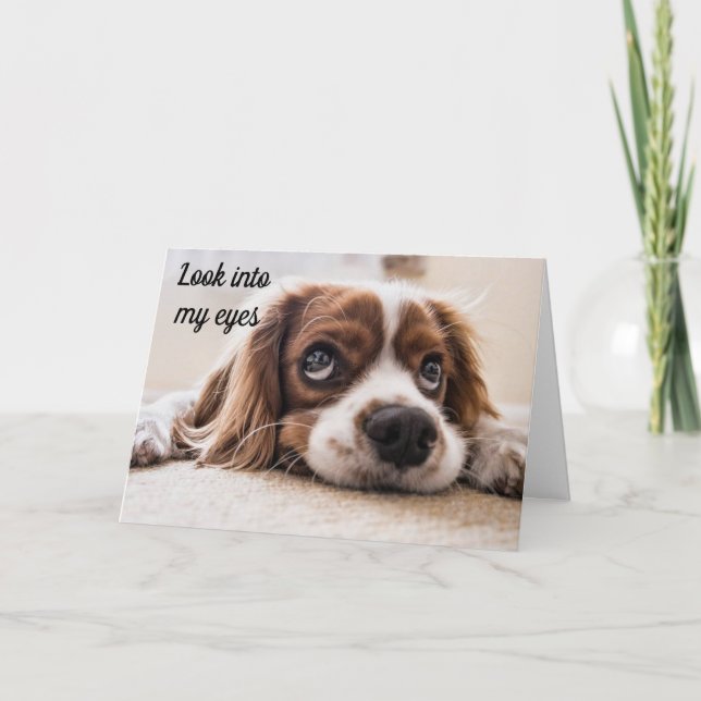 *LOOK INTO MY EYES* BIRTHDAY WISHES FOR "YOU" CARD (Front)