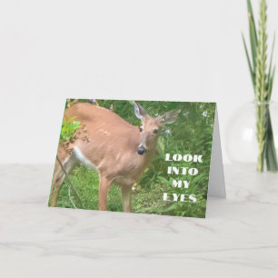 LOOK INTO MY EYES *HAPPY BIRTHDAY* CARD