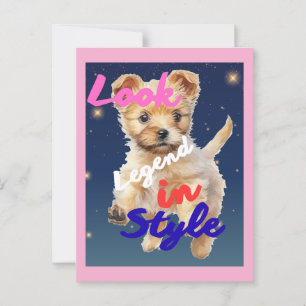 Look,Legend In Style Postcard