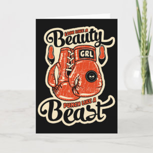 Look Like A Beauty Punch Like A Beast' Boxing Or K Card