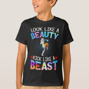 Look Like Beauty Kick Like Beast Tee Women Kickbox