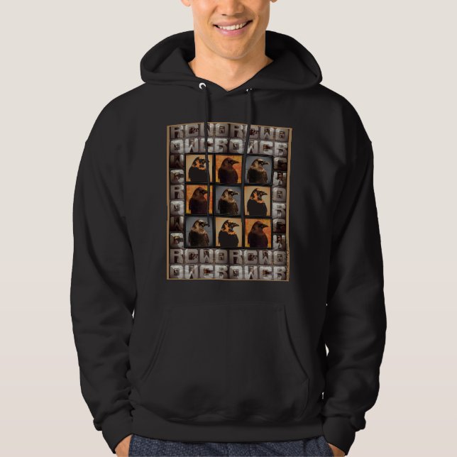 Look Look Look Crow Worc Hoodie (Front)