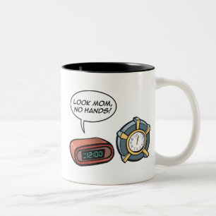 Look Mum, No Hands! Two-Tone Coffee Mug