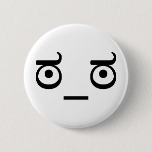 Look of Disapproval 6 Cm Round Badge