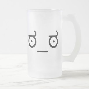 Look of Disapproval Meme Frosted Glass Beer Mug