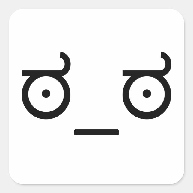 Look of Disapproval Meme Square Sticker (Front)