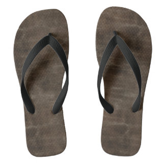 look of leather flip flops