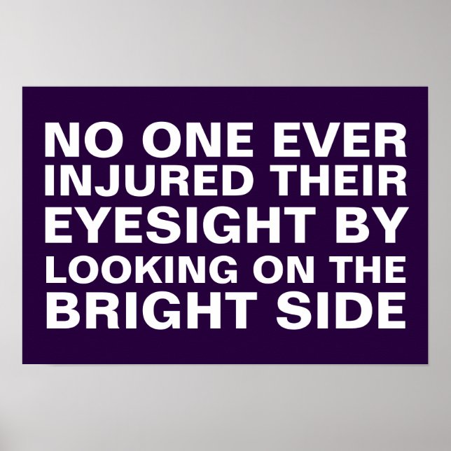 Look on the bright side poster (Front)