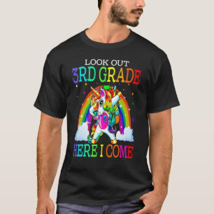 Look Out 3rd Grade Here I Come Cute Dabbing Unico T-Shirt