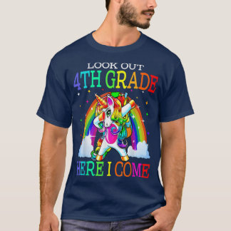 Look out 4th Grade here i come  Cute Dabbing Unico T-Shirt