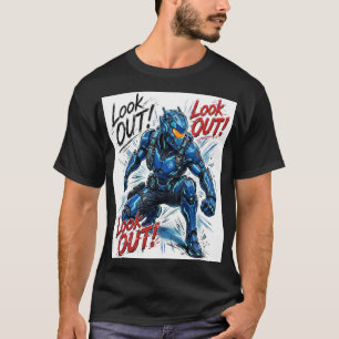 Look Out Cyber Commando Techwear Streetwear Tee