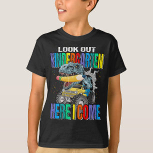 Look Out Kindergarten Here I Come Monster Truck T-Shirt