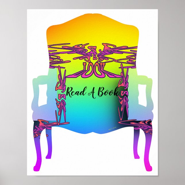 Look, Read A Book Poster (Front)