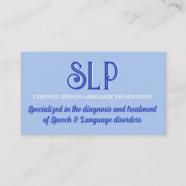 Look! SLP custom business cards (Front)