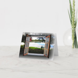 Look through the window card