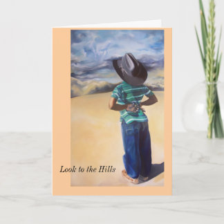 Look to the Hills Card