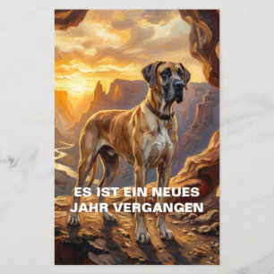 Look to the next Year Fawn Great Dane Invitation Flyer