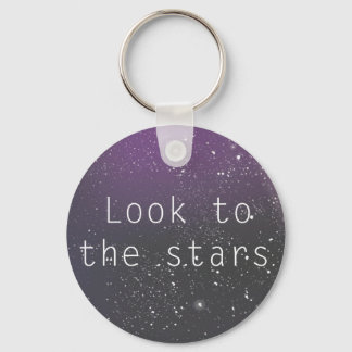 Look to the stars keychain