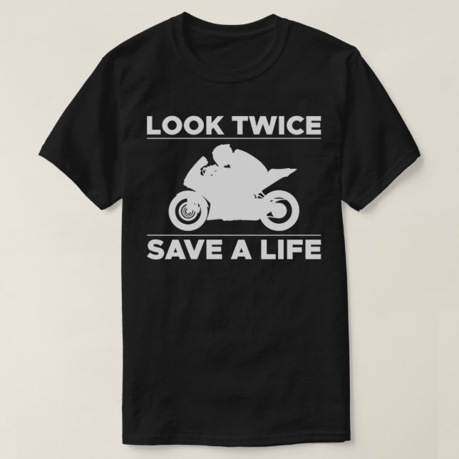 Look Twice Save A Life Super SportBike Pullover  (Design Front)