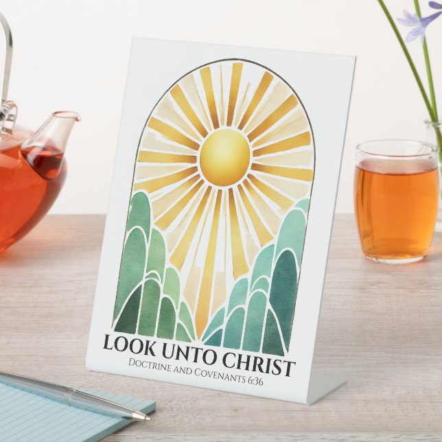  LOOK UNTO CHRIST LDS 2025 Youth Theme Sign (In SItu)