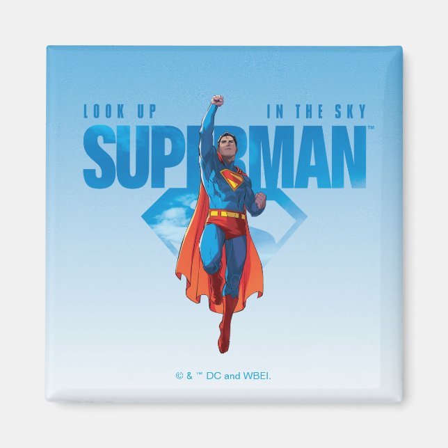 Look Up It’s Superman Magnet (Front)