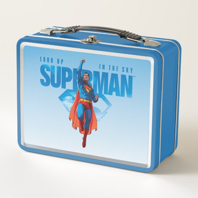 Look Up It’s Superman Metal Lunch Box (Front)