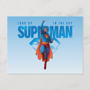 Look Up It’s Superman Postcard