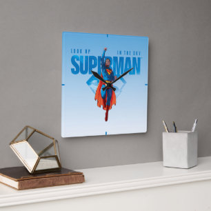 Look Up It’s Superman Square Wall Clock