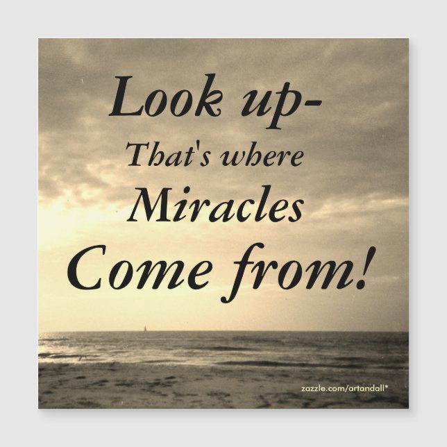 LOOK UP MAGNETIC CARD (Front)