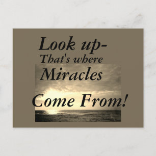 LOOK UP  POSTCARD