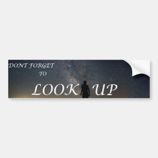 LOOK UP, Space Bumper Sticker