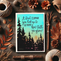 Look Up To Dad Father’s Day Trees Inspirivity Card