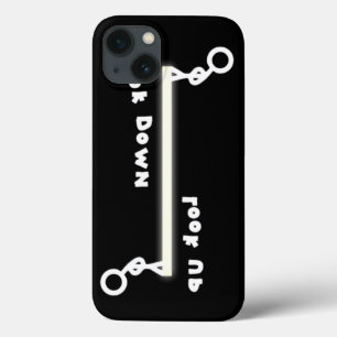 Look up vs look down (& the stick men) iPhone 13 case
