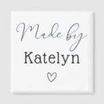 Look What I Made Personalised  Magnet<br><div class="desc">Look What I Made magnet.  Perfect for hanging up your little one's art or school work on the fridge. Customise with their name.</div>